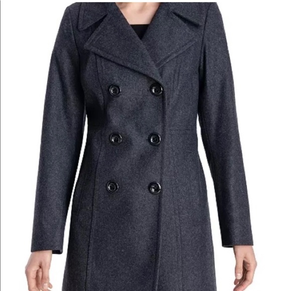 Anne Klein Jackets & Coats Anne Klein Grey Pea Coat Poshmark